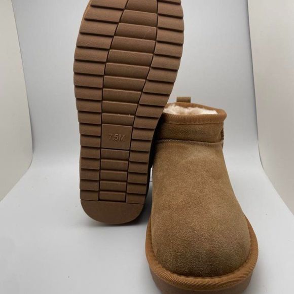 CUSHIONAIRE Women's Cozy pull on boot CHESTNUT 7.5 - Picture 5 of 6